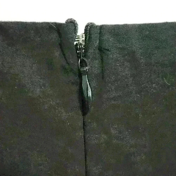 Very J Party Dress Black with White Ruffle‎ Puff Sleeves, Size S - Picture 9 of 10